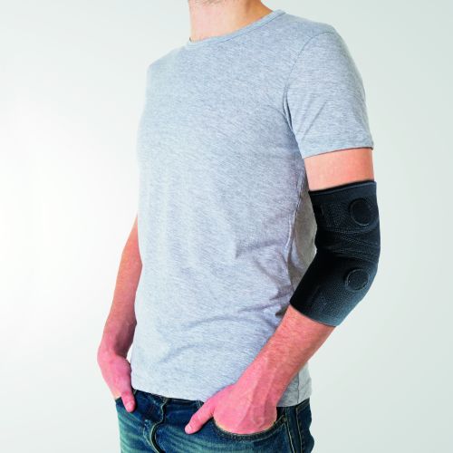 Förebyggande & välmående - Magnetic Microfiber Elbow Brace Black