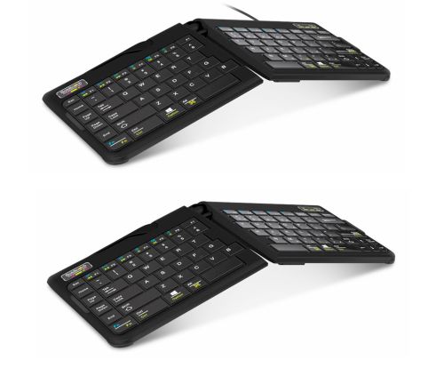 Ergonomiska tangentbord med justerbara / tvådelade moduler - Goldtouch Go!2 Foldable Mobile Keyboard